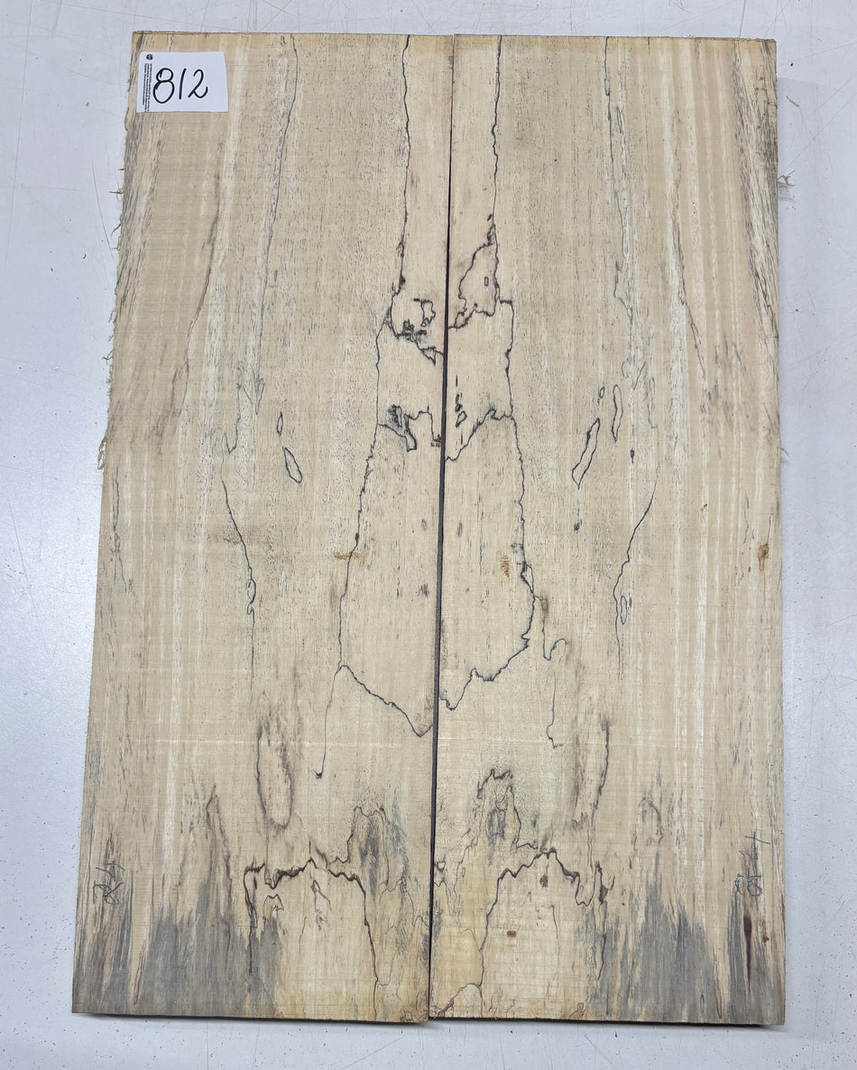 Spalted Tamarind Guitar Carved Top - 22” x 7-1/2” x 7/8” #812