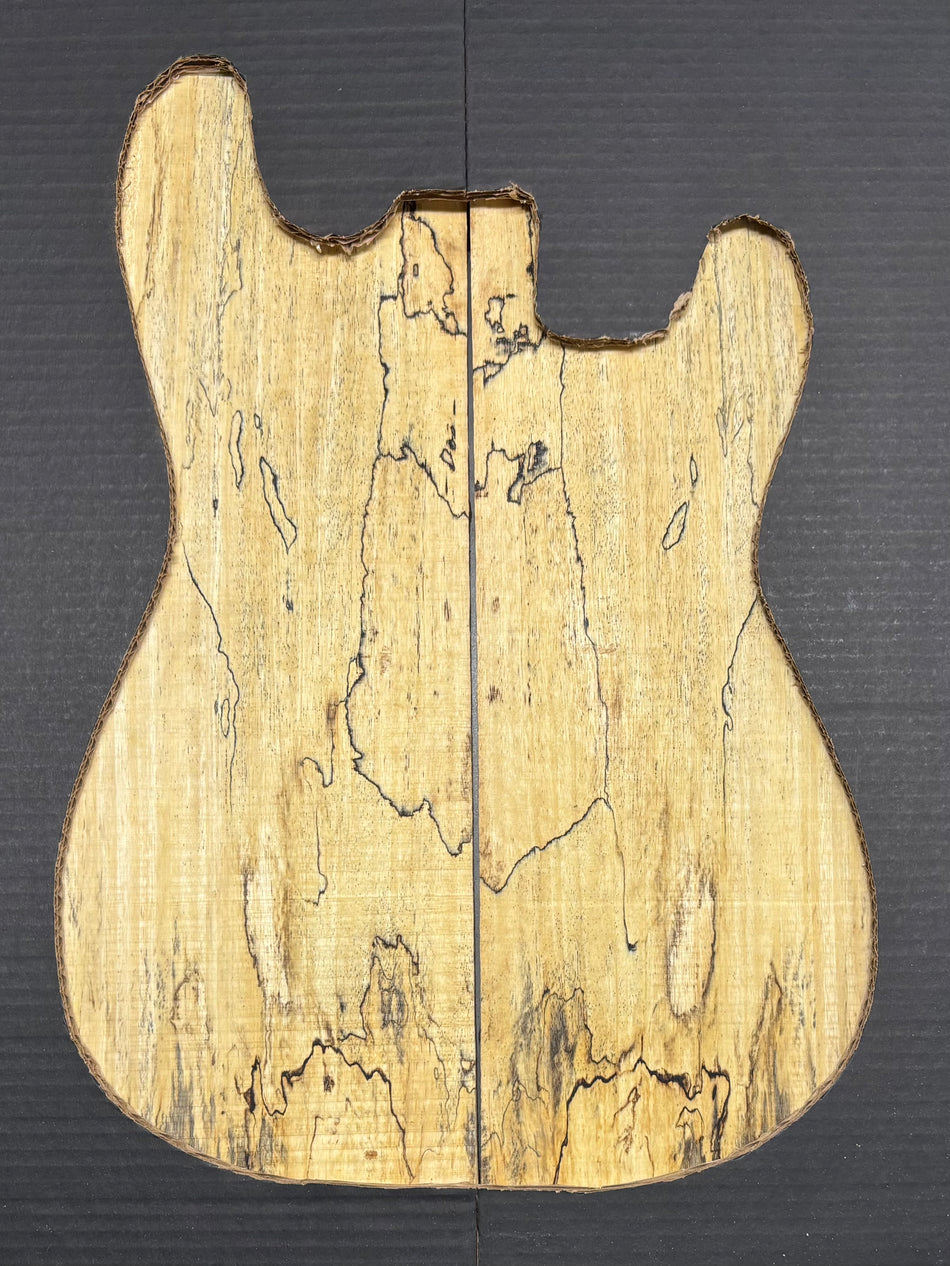Spalted Tamarind Guitar Carved Top - 22” x 7-1/2” x 7/8” #812