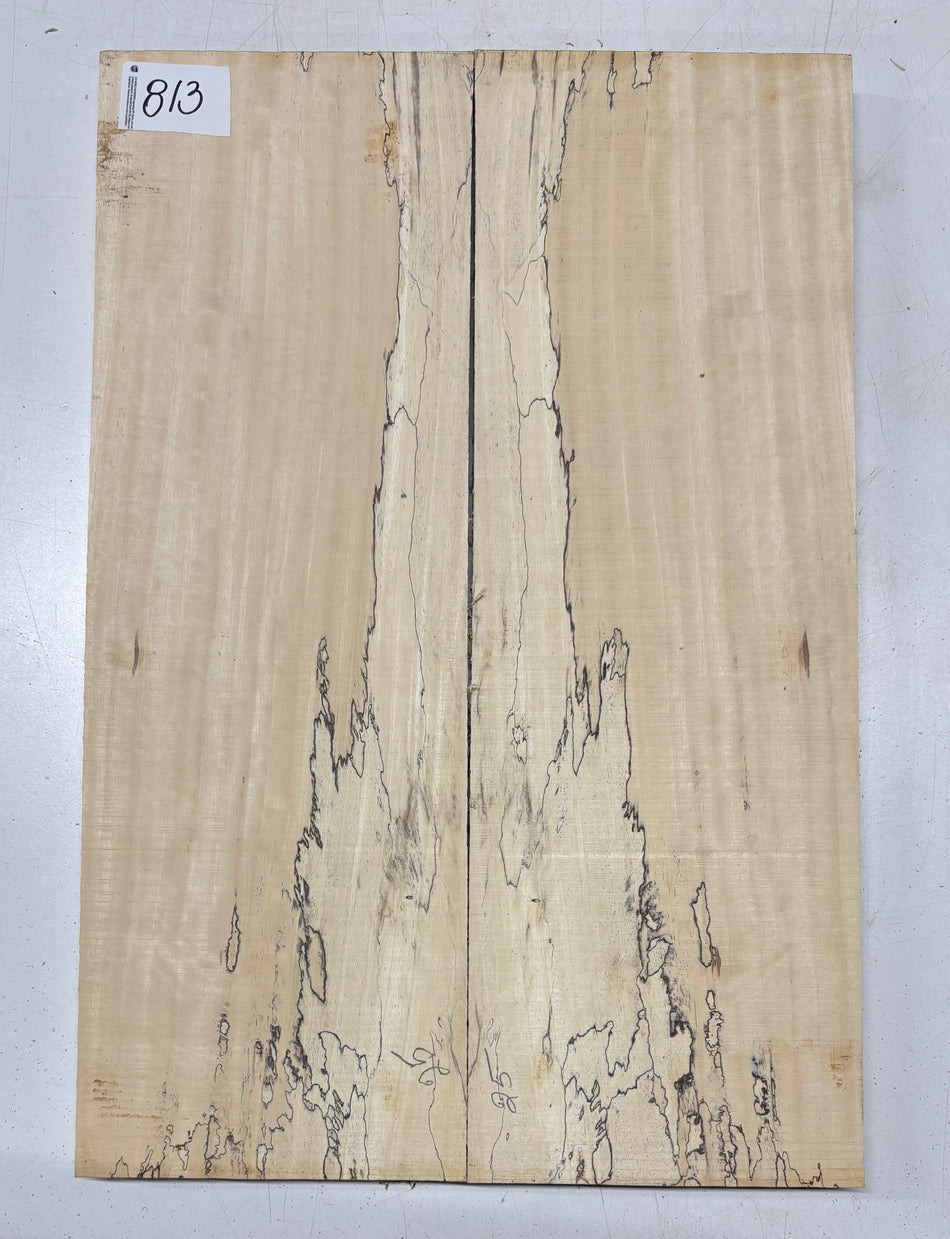 Spalted Tamarind Guitar Carved Top - 22” x 7-1/2” x 7/8” #813
