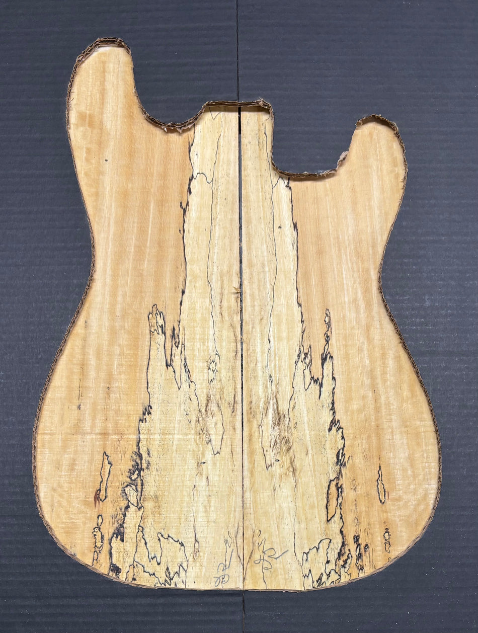 Spalted Tamarind Guitar Carved Top - 22” x 7-1/2” x 7/8” #813