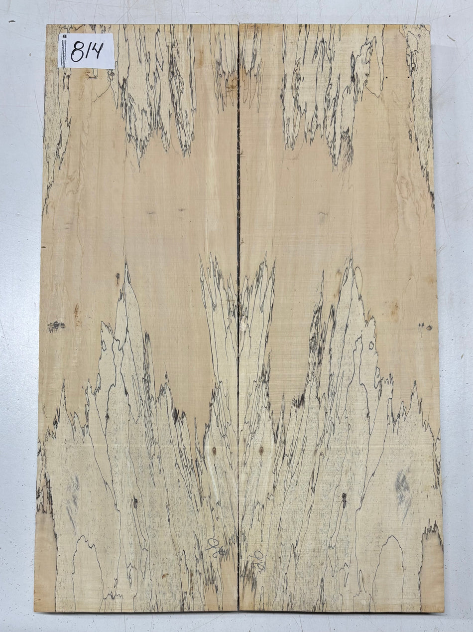 Spalted Tamarind Guitar Carved Top - 22” x 7-1/2” x 7/8” #814