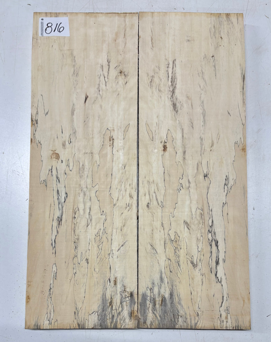 Spalted Tamarind Guitar Carved Top - 22” x 7-1/2” x 7/8” #816