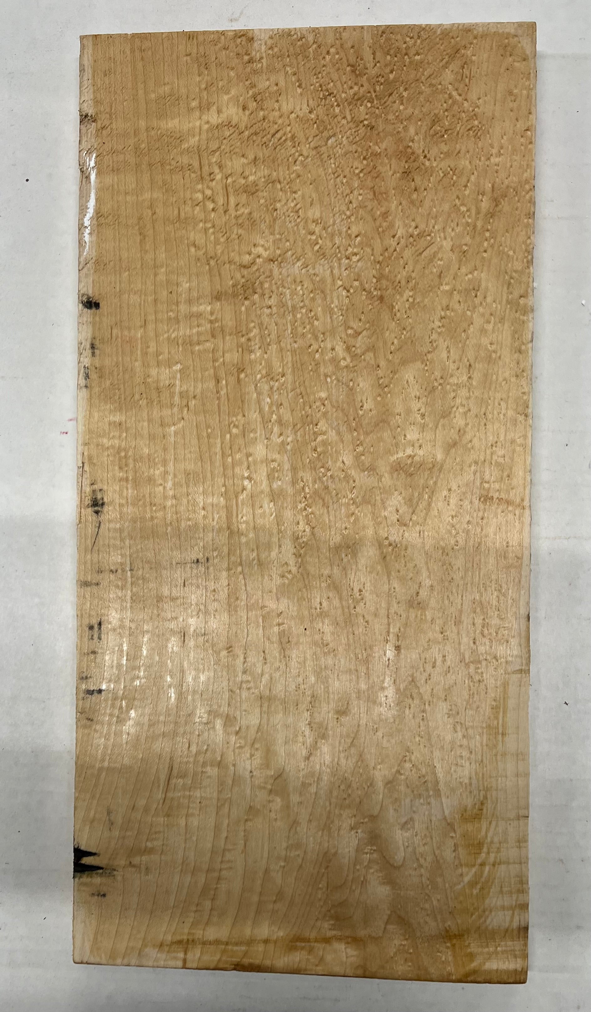 Birdseye Maple Thin Stock Three Dimensional Lumber Board 17&quot;x8-1/2&quot;x7/8&quot; 