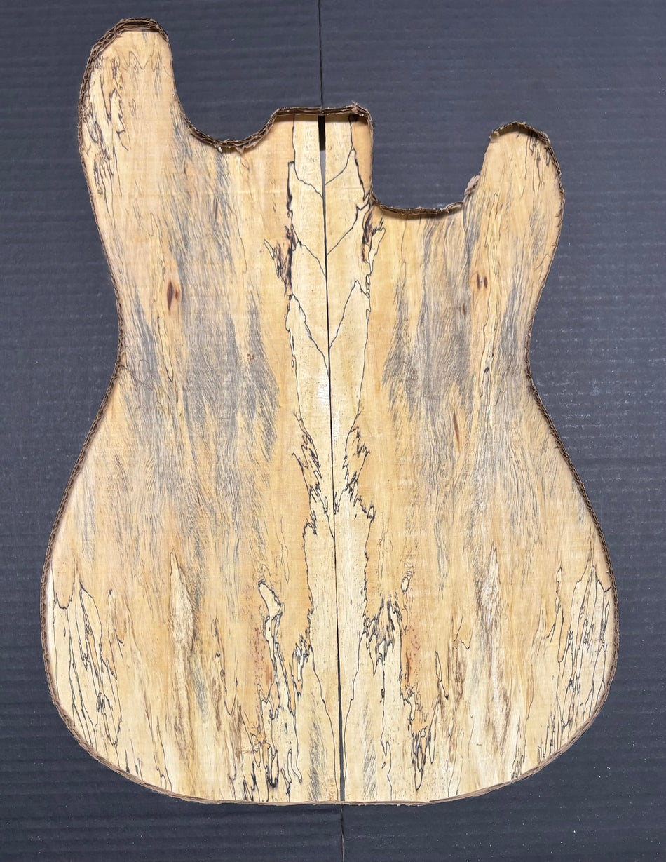 Spalted Tamarind Guitar Carved Top - 22” x 7-1/2” x 7/8” #818