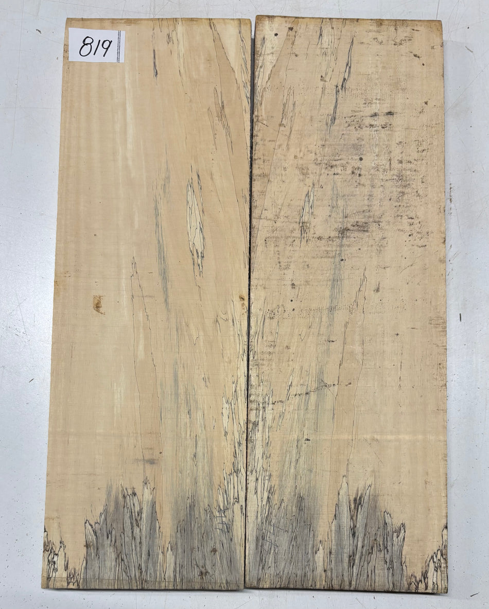 Spalted Tamarind Guitar Carved Top - 22” x 7-1/2” x 7/8” #819