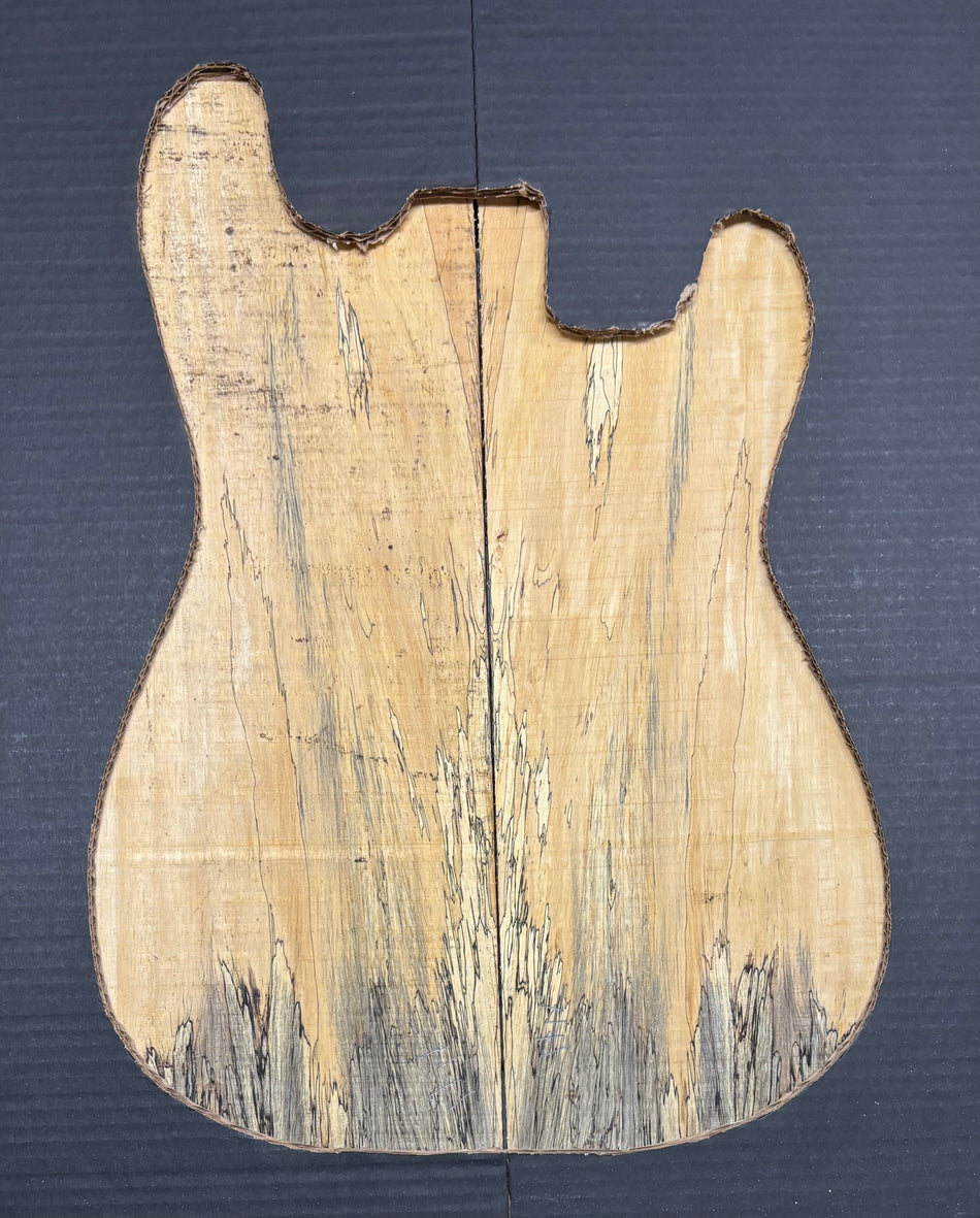 Spalted Tamarind Guitar Carved Top - 22” x 7-1/2” x 7/8” #819