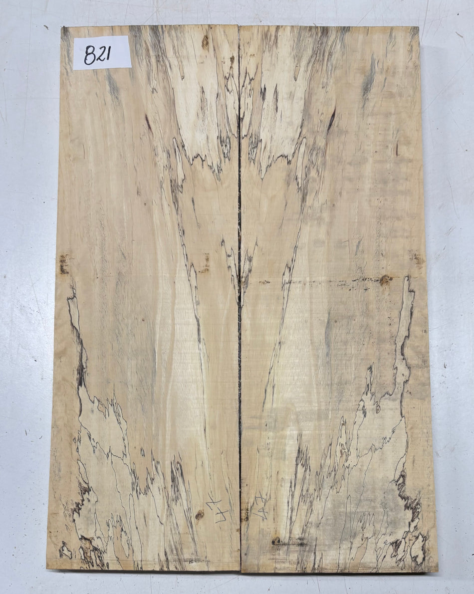 Spalted Tamarind Guitar Carved Top - 22” x 7-1/2” x 7/8” #821