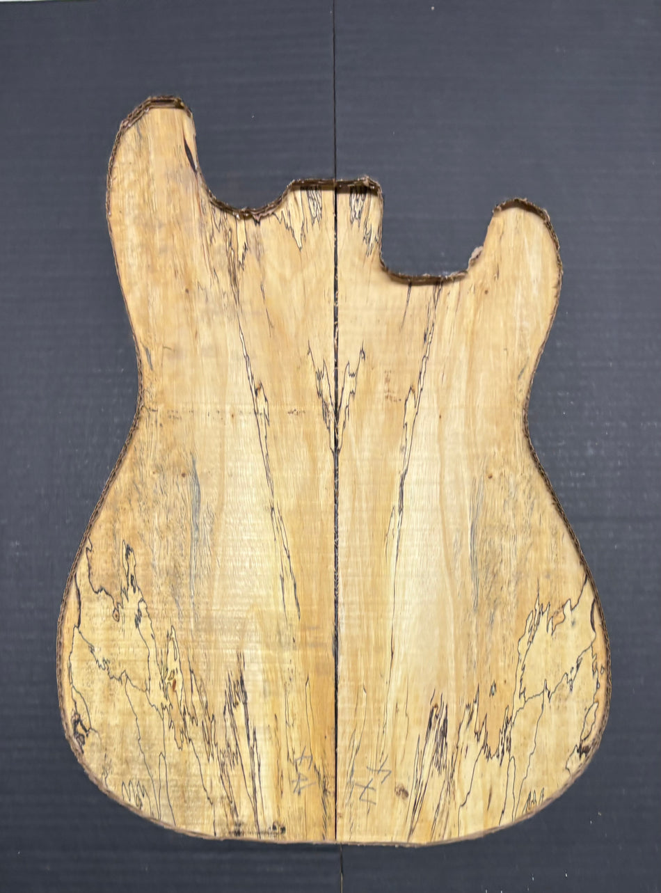 Spalted Tamarind Guitar Carved Top - 22” x 7-1/2” x 7/8” #821