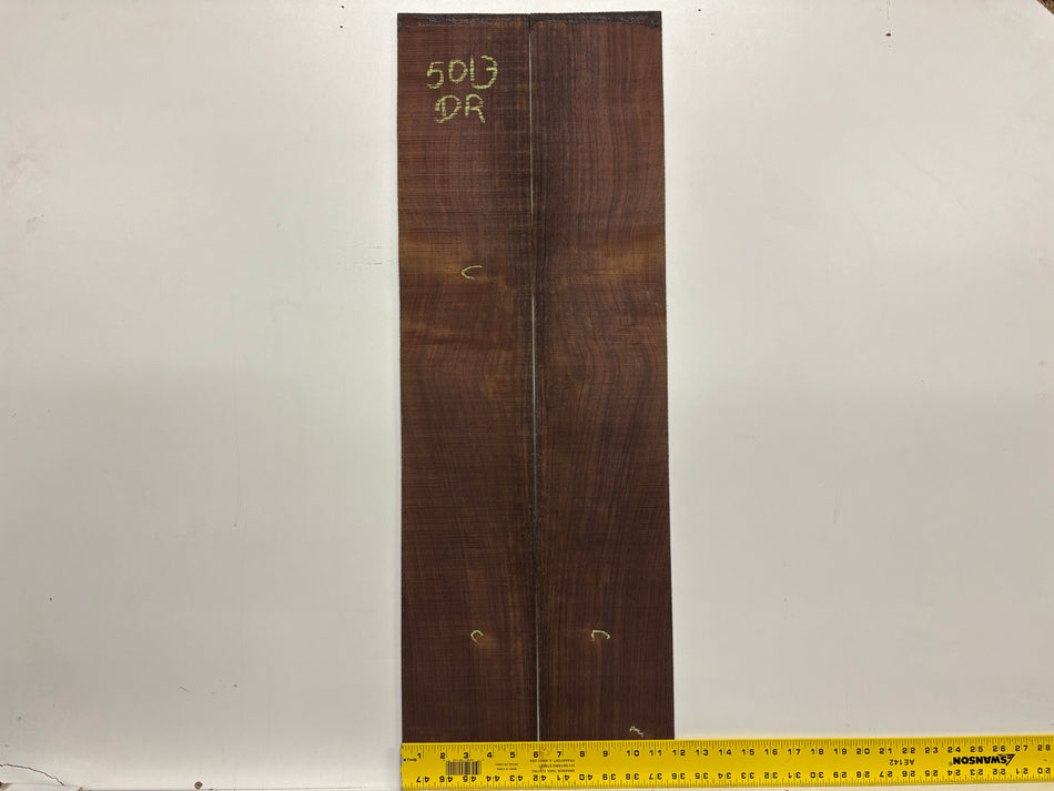 Segundos juegos de fondo y aros de caoba hondureña genuina