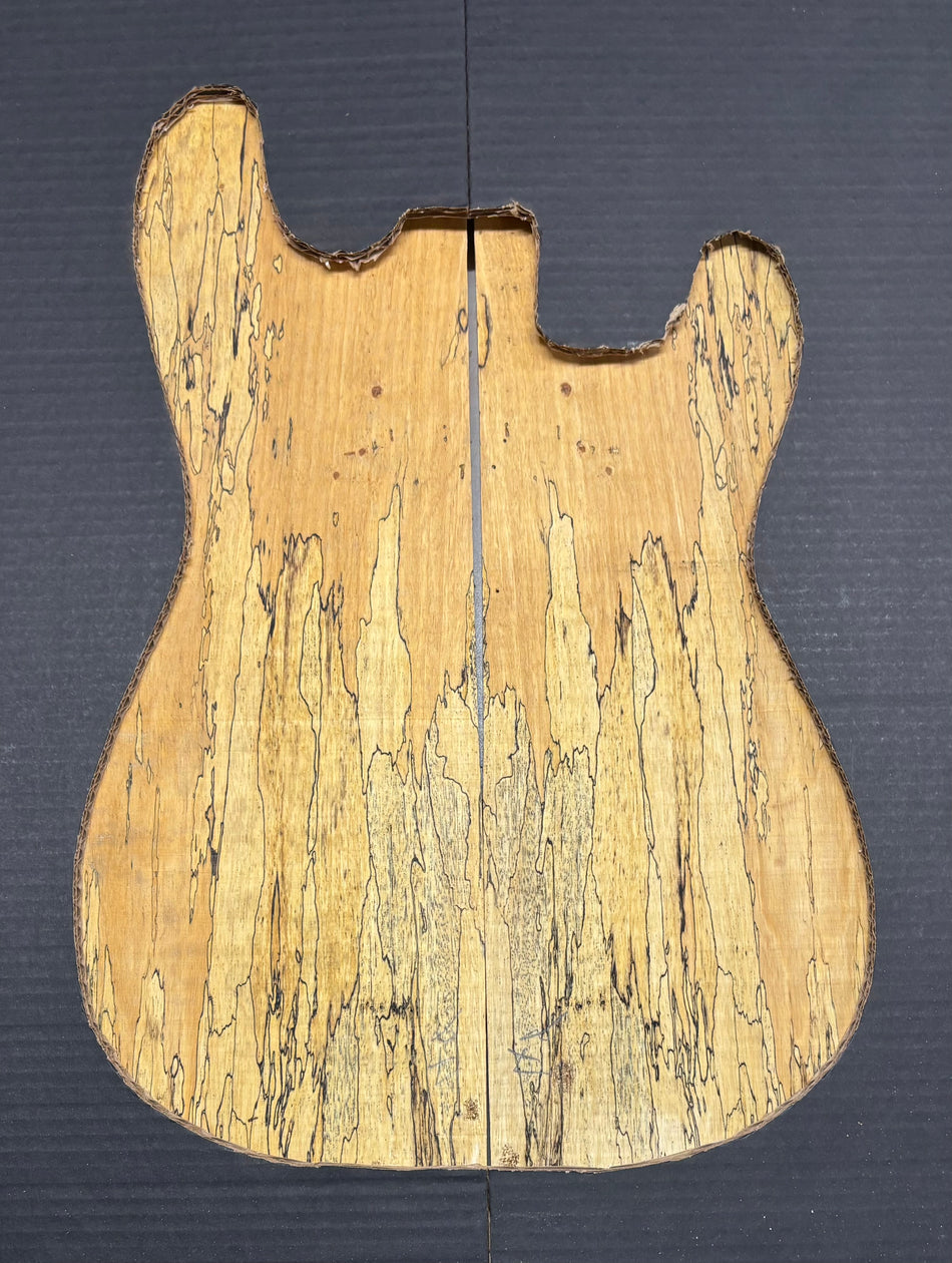 Spalted Tamarind Guitar Carved Top - 22” x 7-1/2” x 7/8” #822