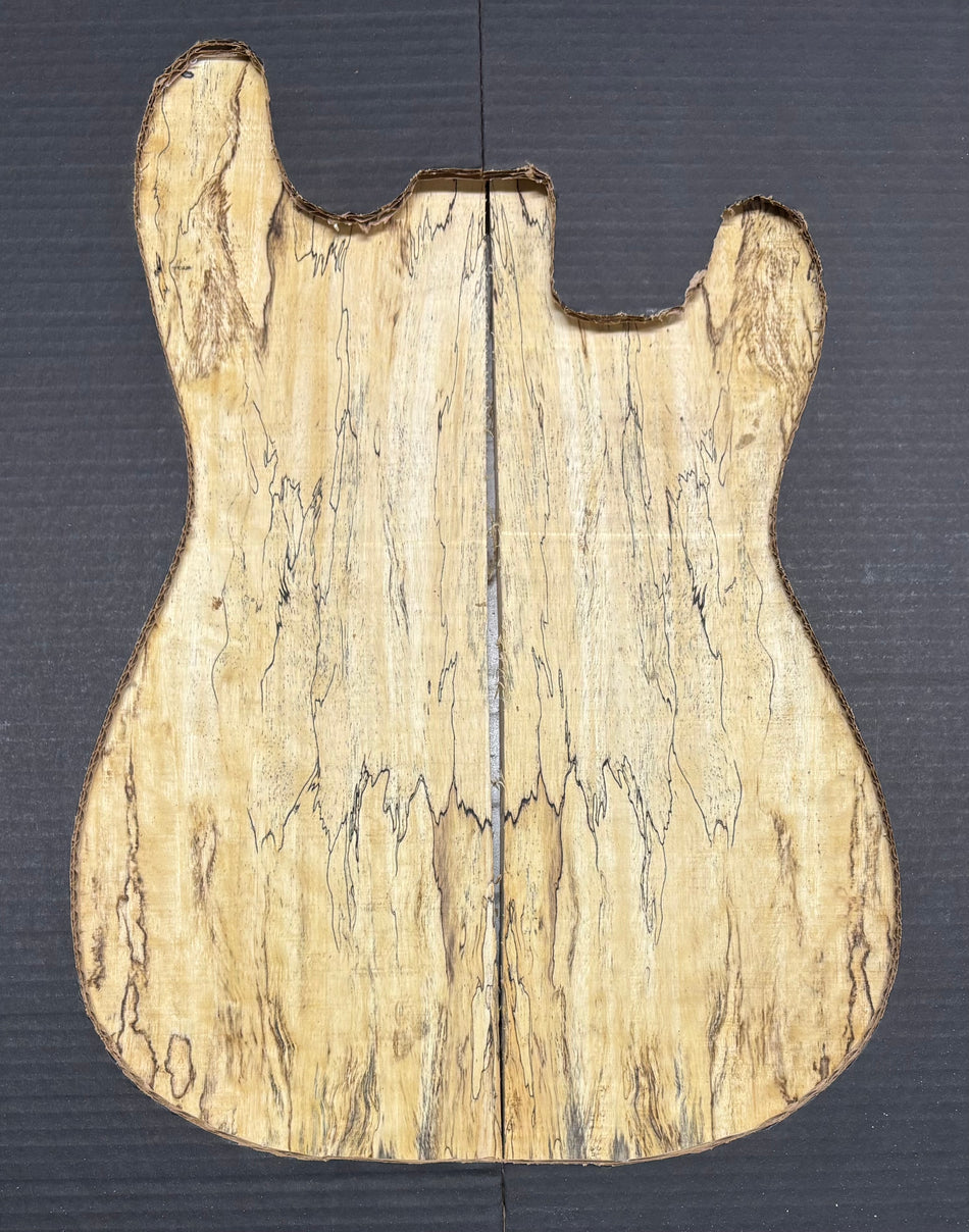 Spalted Tamarind Guitar Carved Top - 22” x 7-1/2” x 7/8” #823