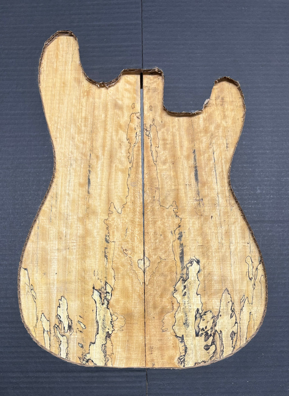 Spalted Tamarind Guitar Carved Top - 22” x 7-1/2” x 7/8” #825