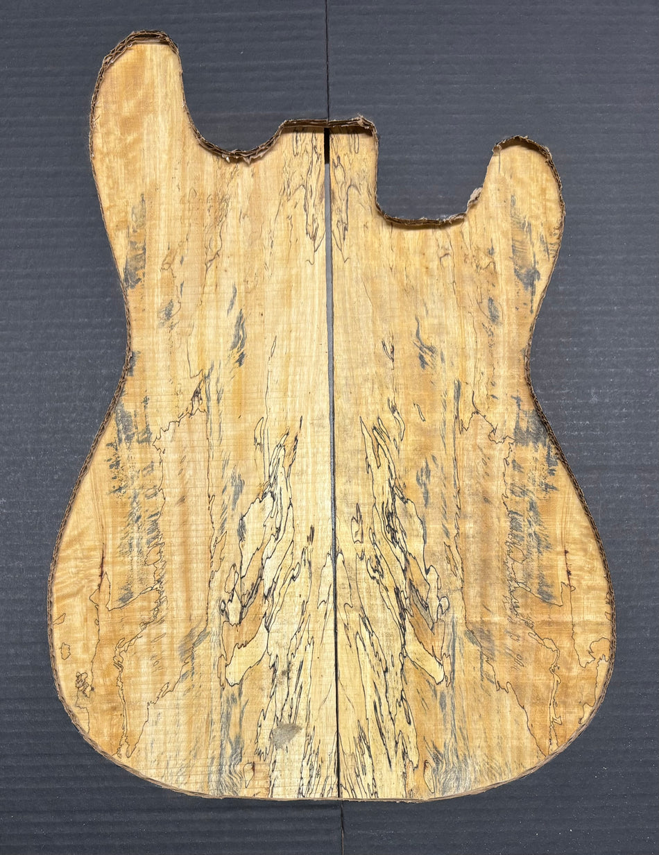 Spalted Tamarind Guitar Carved Top - 22” x 7-1/2” x 7/8” #826