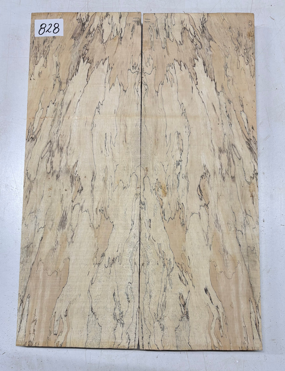 Spalted Tamarind Guitar Carved Top - 22” x 7-1/2” x 7/8” #828