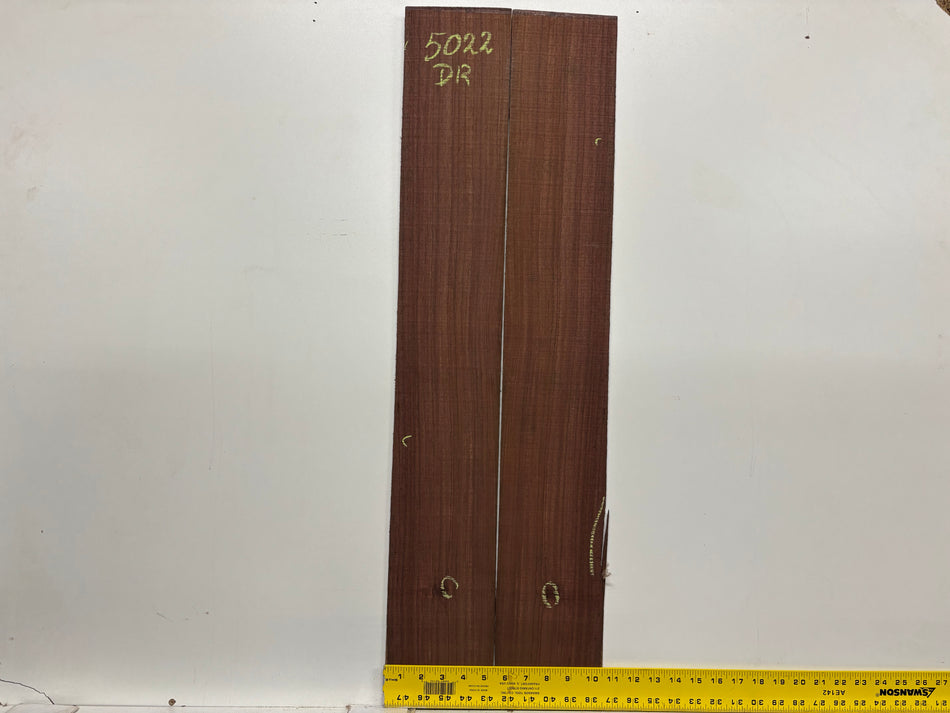 Segundos juegos de fondo y aros de caoba hondureña genuina