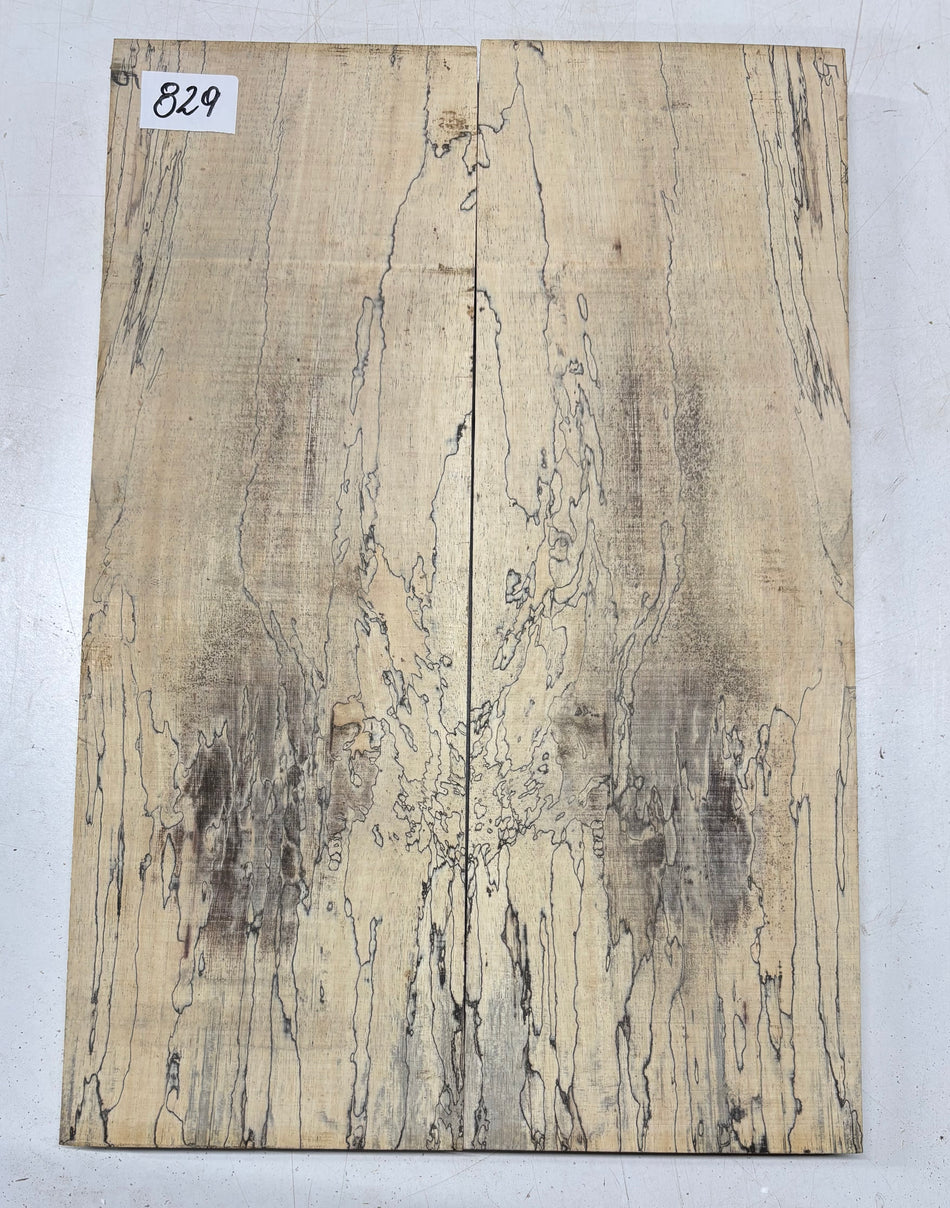 Spalted Tamarind Guitar Carved Top - 22” x 7-1/2” x 7/8” #829