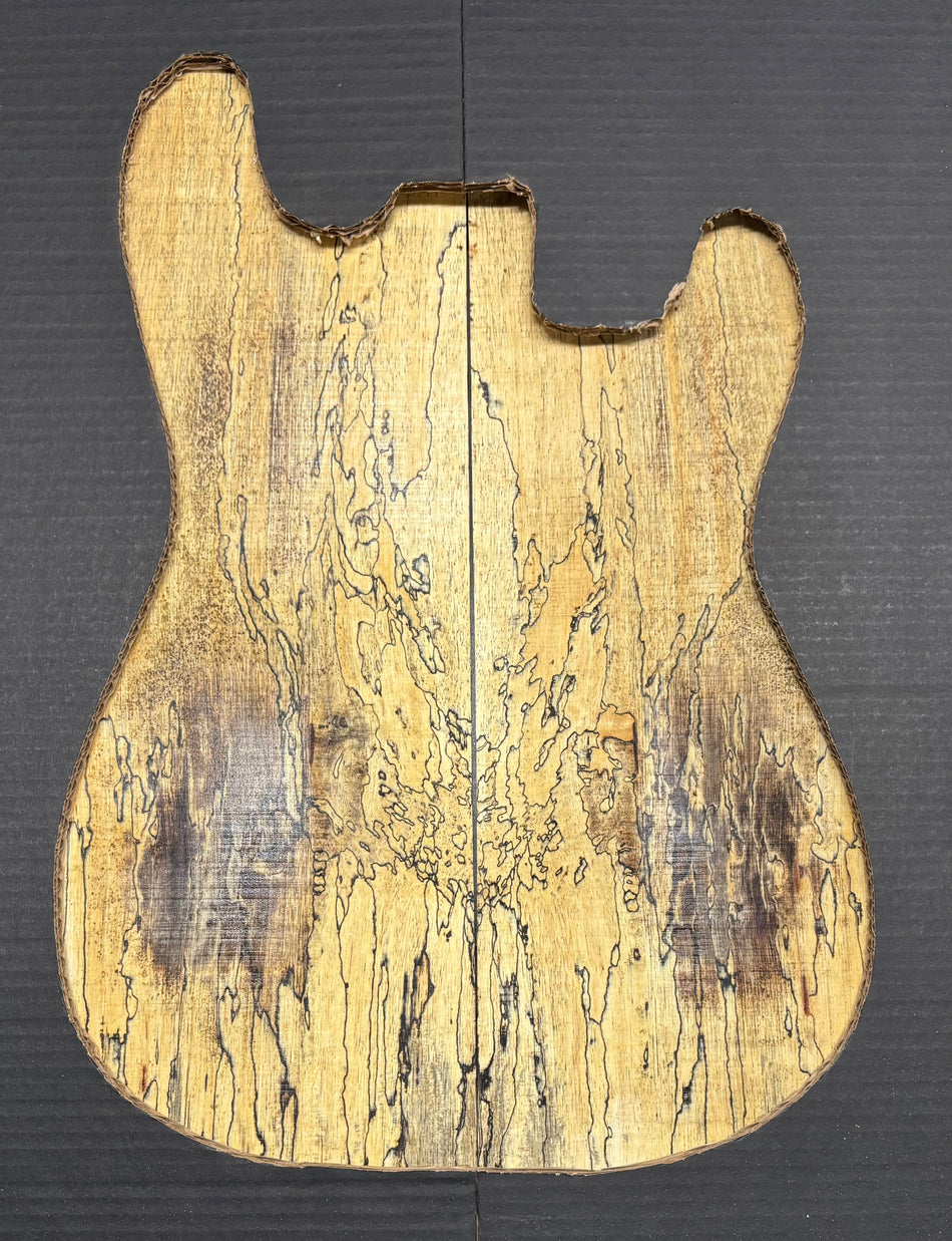 Spalted Tamarind Guitar Carved Top - 22” x 7-1/2” x 7/8” #829
