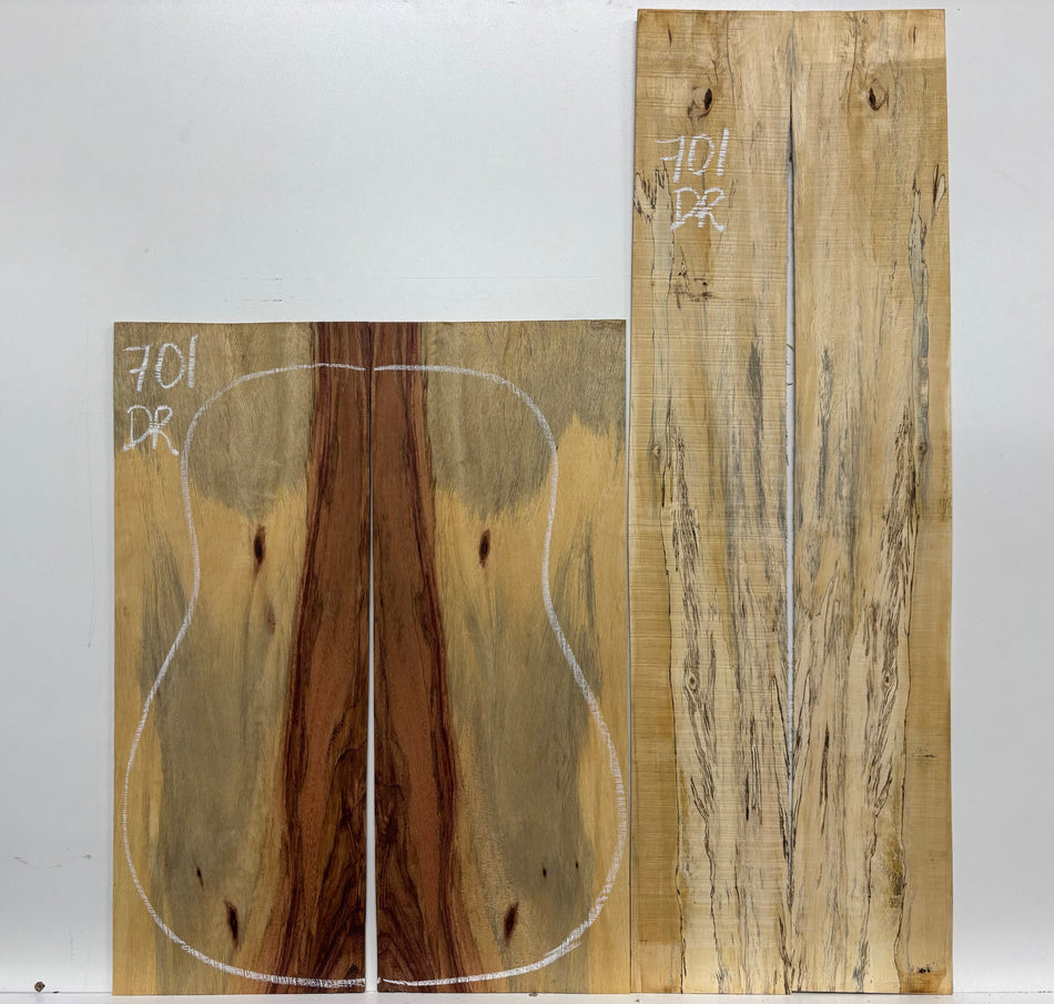 Royal Red Tamarind Dreadnought Guitar Back and Side Set #701