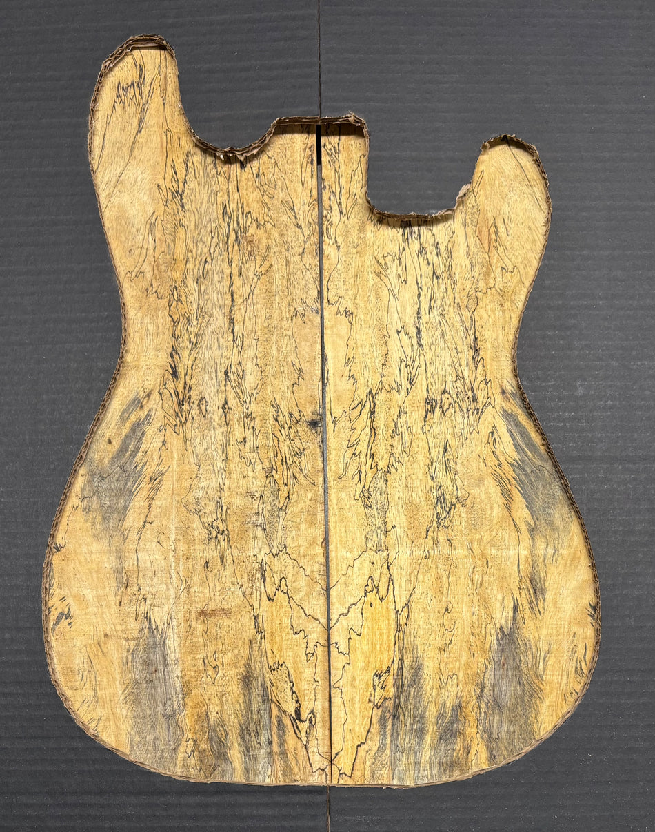 Spalted Tamarind Guitar Carved Top - 22” x 7-1/2” x 7/8” #830