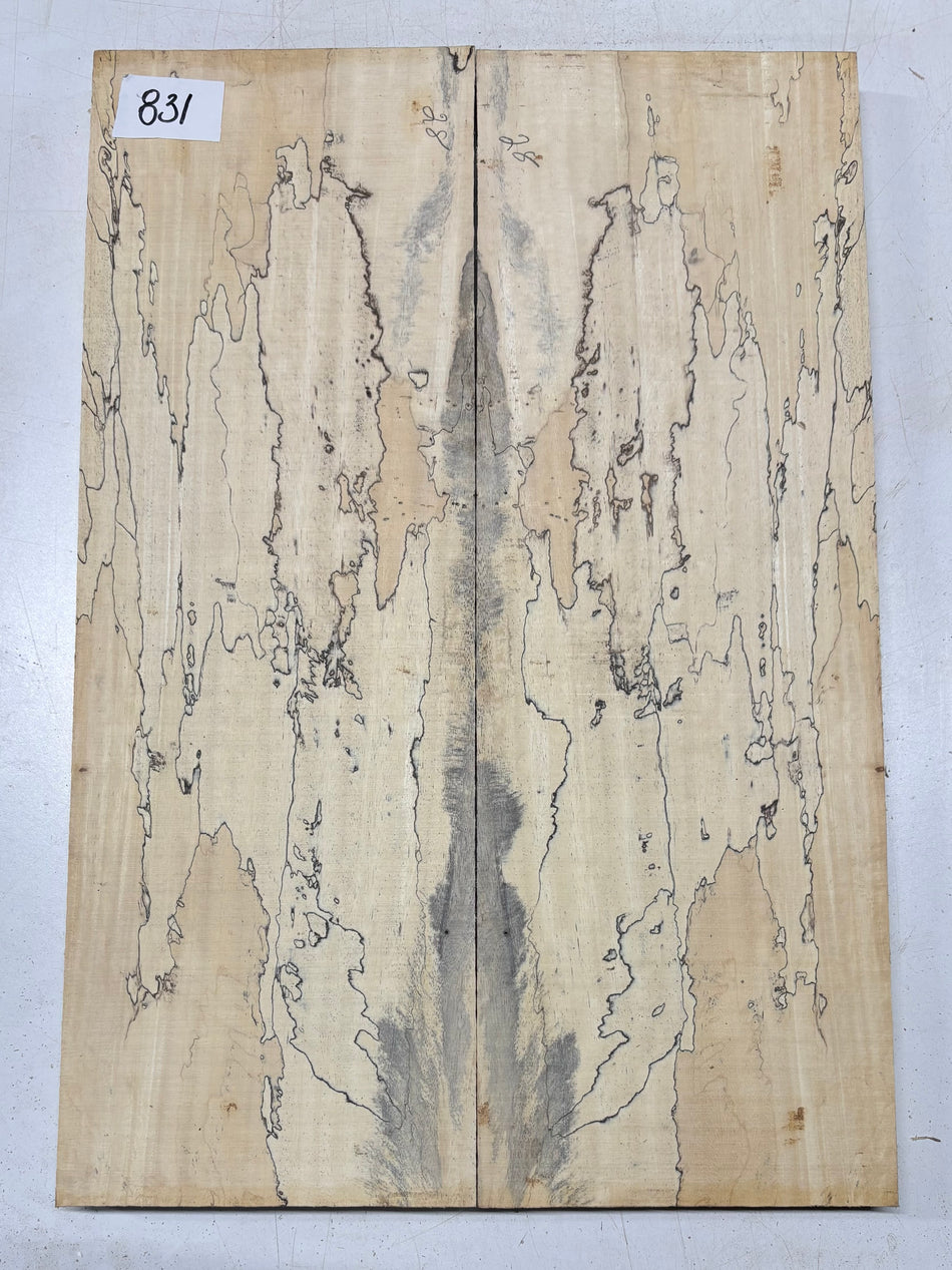 Spalted Tamarind Guitar Carved Top - 22” x 7-1/2” x 7/8” #831