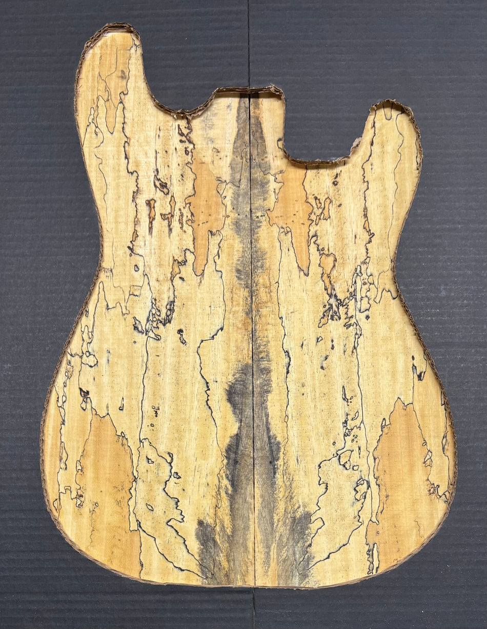 Spalted Tamarind Guitar Carved Top - 22” x 7-1/2” x 7/8” #831