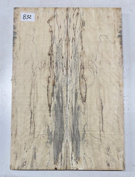 Spalted Tamarind Guitar Carved Top - 22” x 7-1/2” x 7/8” #832 Exotic Wood Zone 