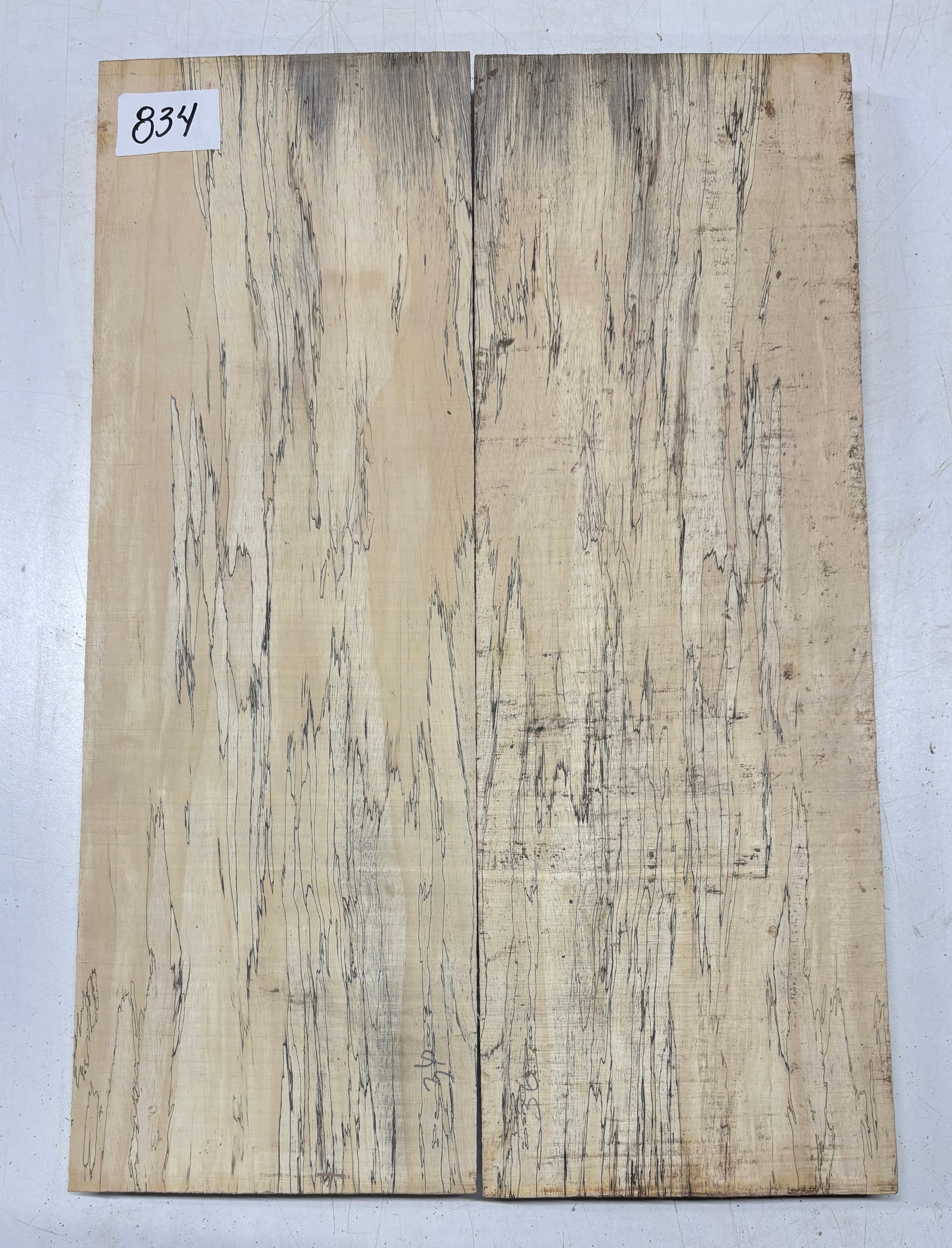 Spalted Tamarind Guitar Carved Top - 22” x 7-1/2” x 7/8” #834 Exotic Wood Zone 