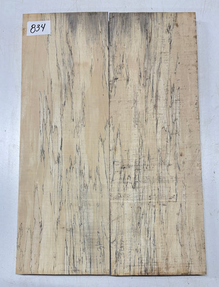 Spalted Tamarind Guitar Carved Top - 22” x 7-1/2” x 7/8” #834 Exotic Wood Zone 