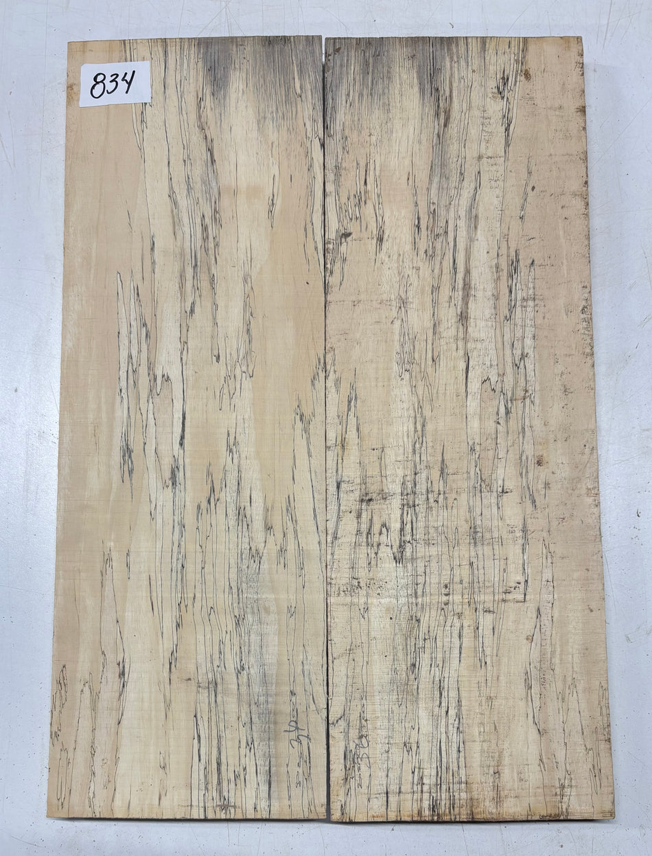 Spalted Tamarind Guitar Carved Top - 22” x 7-1/2” x 7/8” #834 Exotic Wood Zone 