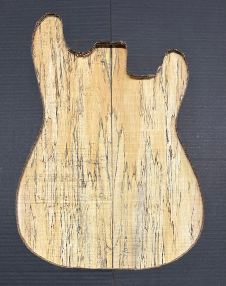 Spalted Tamarind Guitar Carved Top - 22” x 7-1/2” x 7/8” #834 Exotic Wood Zone 