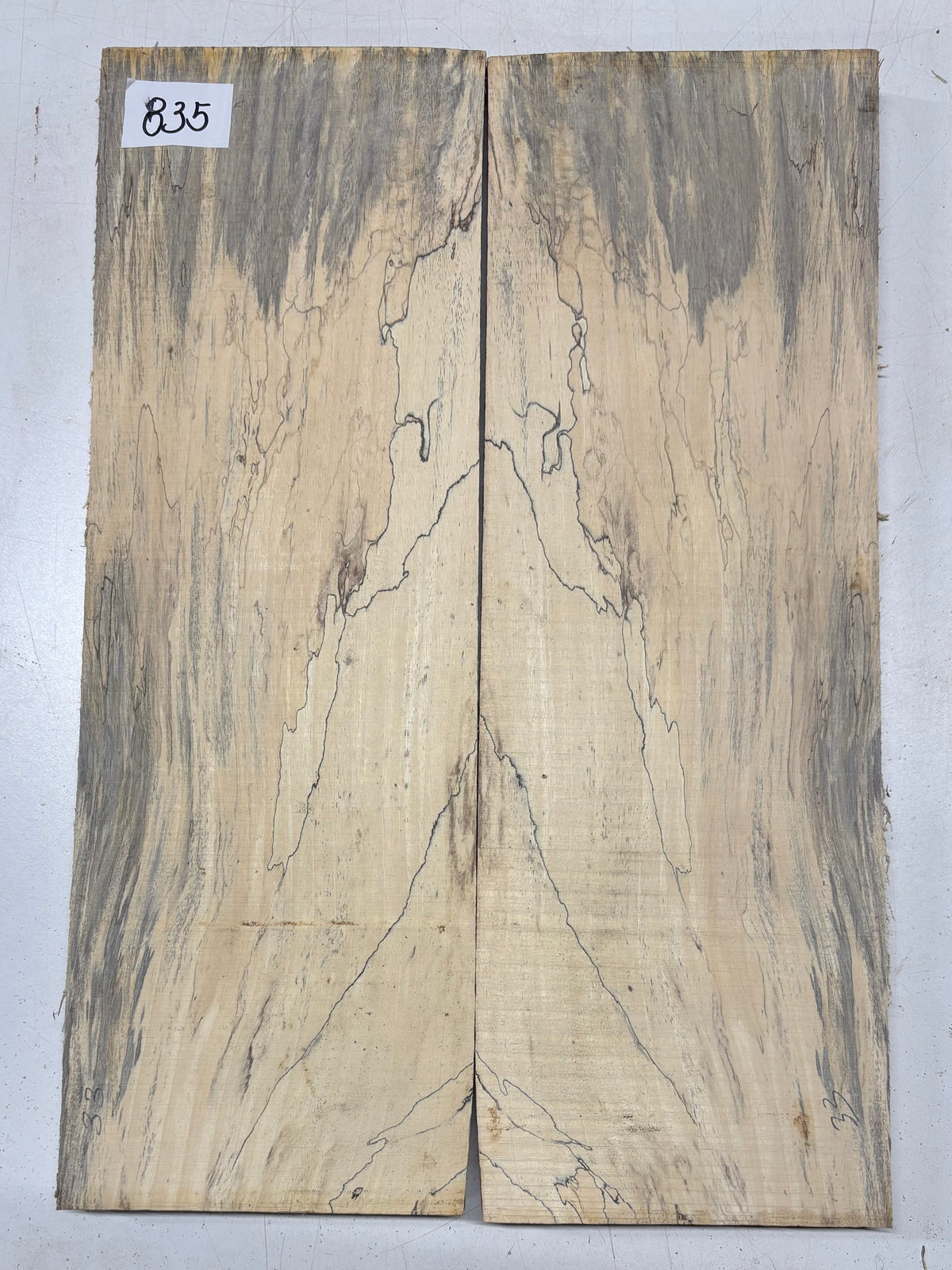 Spalted Tamarind Guitar Carved Top - 22” x 7-1/2” x 7/8” #835 Exotic Wood Zone 