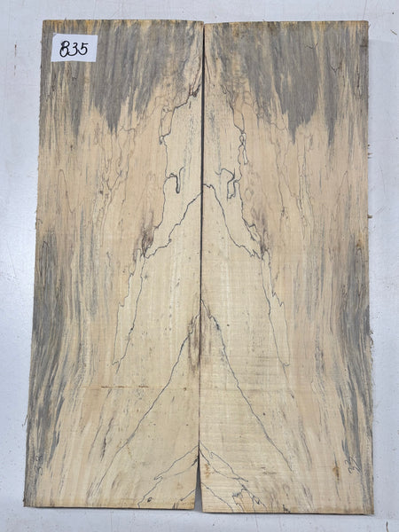 Spalted Tamarind Guitar Carved Top - 22” x 7-1/2” x 7/8” #835 Exotic Wood Zone 