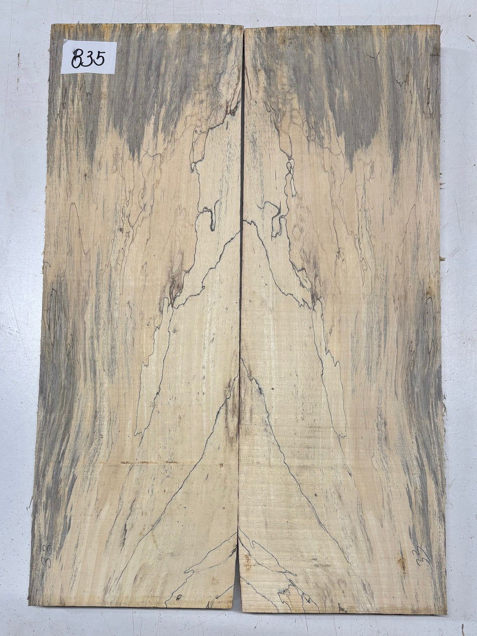 Spalted Tamarind Guitar Carved Top - 22” x 7-1/2” x 7/8” #835 Exotic Wood Zone 