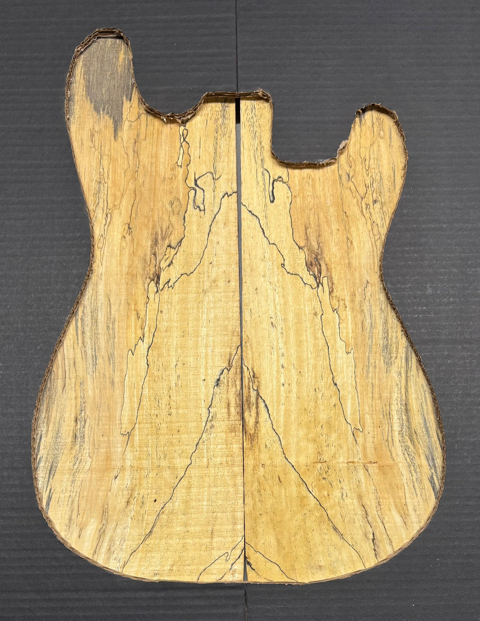 Spalted Tamarind Guitar Carved Top - 22” x 7-1/2” x 7/8” #835 Exotic Wood Zone 
