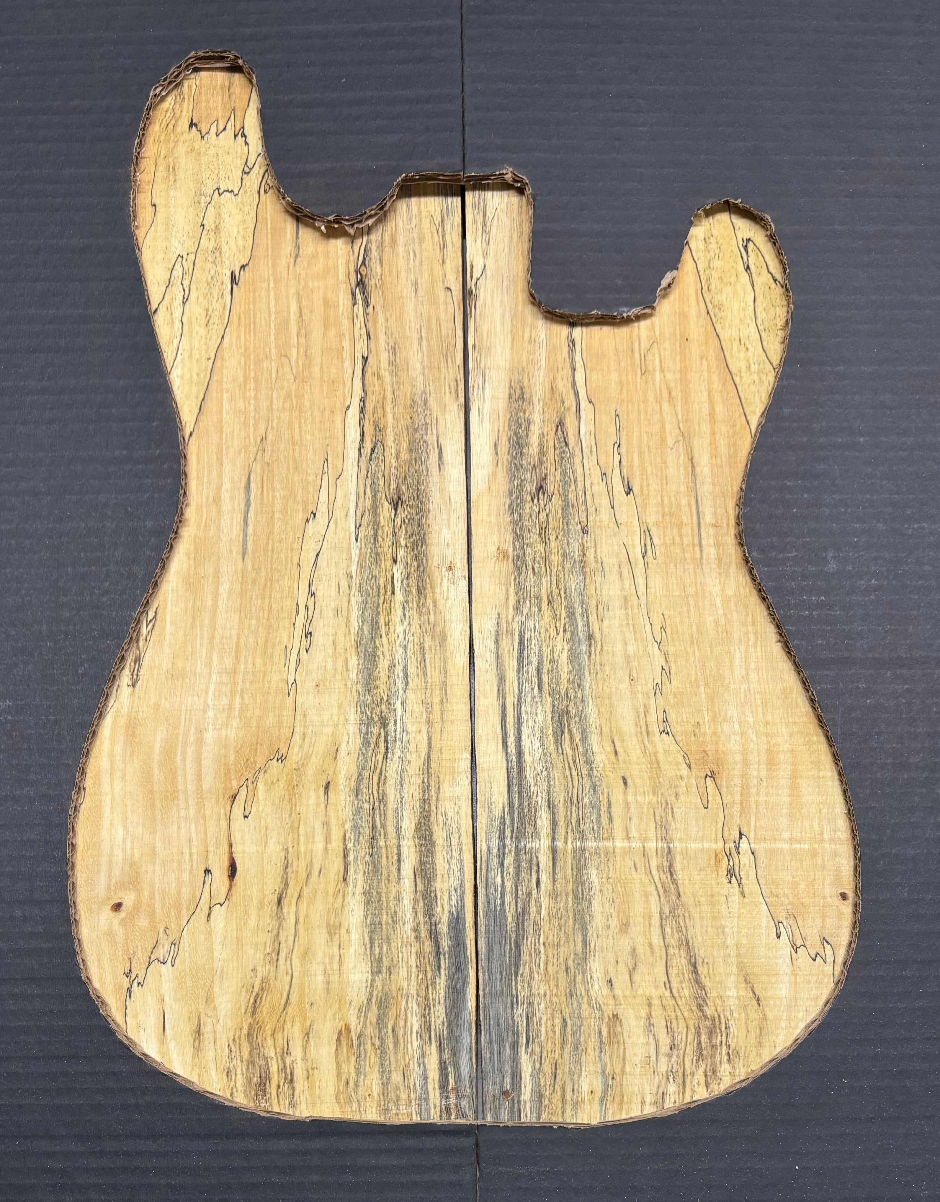 Spalted Tamarind Guitar Carved Top - 22” x 7-1/2” x 7/8” #836 Exotic Wood Zone 