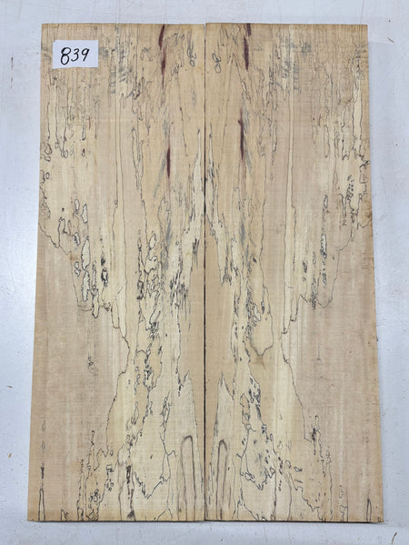 Spalted Tamarind Guitar Carved Top - 22” x 7-1/2” x 7/8” #839 Exotic Wood Zone 