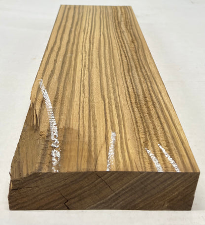 Zebrawood Lumber Board Square Wood Blank 19&quot;x6-1/2&quot;x1-7/8&quot;  