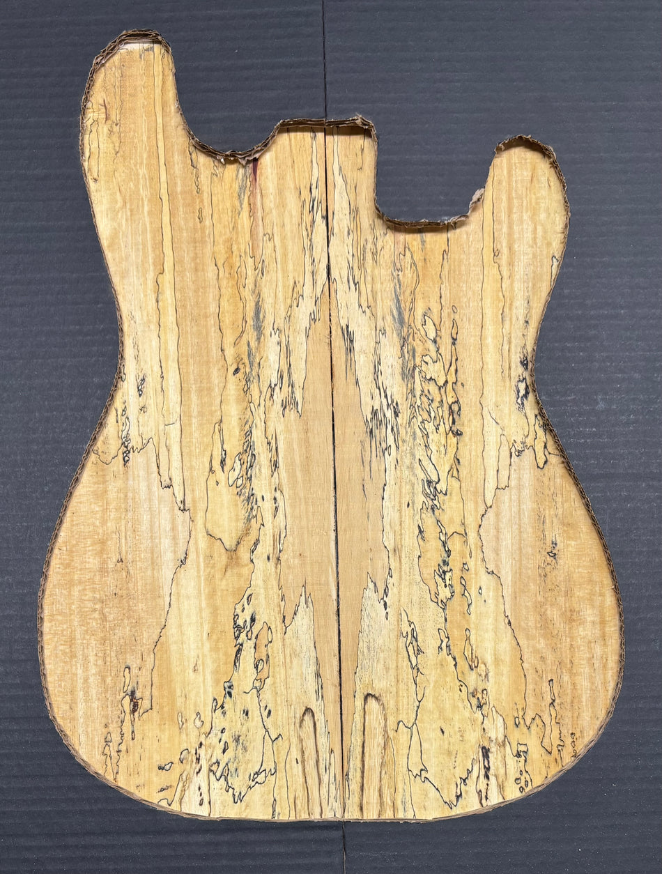 Spalted Tamarind Guitar Carved Top - 22” x 7-1/2” x 7/8” #839 Exotic Wood Zone 
