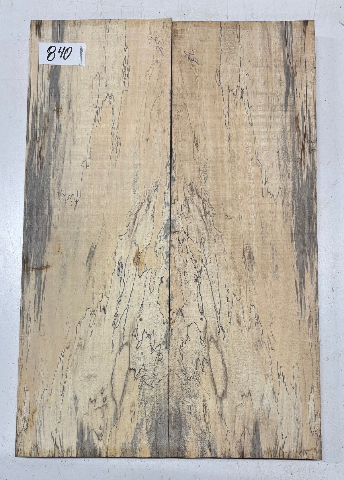 Spalted Tamarind Guitar Carved Top - 22” x 7-1/2” x 7/8” #840 Exotic Wood Zone 