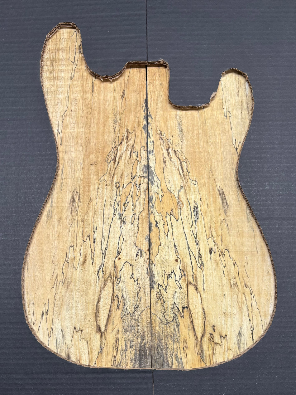 Spalted Tamarind Guitar Carved Top - 22” x 7-1/2” x 7/8” #840 Exotic Wood Zone 