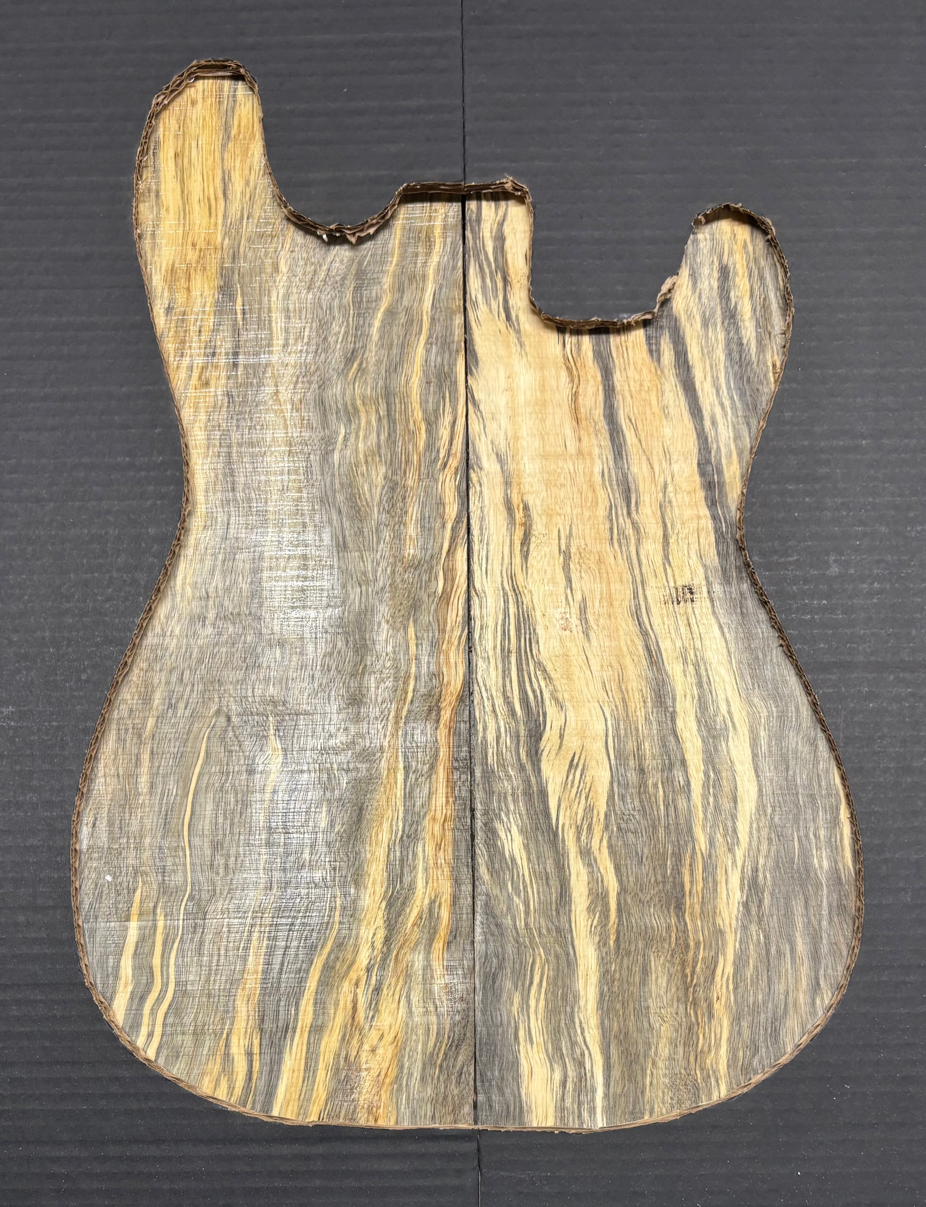 Spalted Tamarind Guitar Carved Top - 22” x 7-1/2” x 7/8” #841 Exotic Wood Zone 