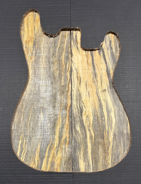 Spalted Tamarind Guitar Carved Top - 22” x 7-1/2” x 7/8” #841 Exotic Wood Zone 