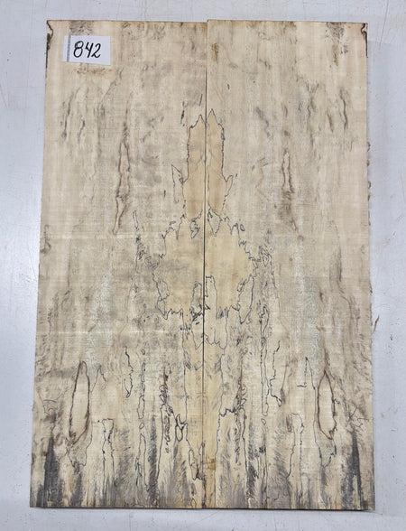 Spalted Tamarind Guitar Carved Top - 22” x 7-1/2” x 7/8” #842 Exotic Wood Zone 