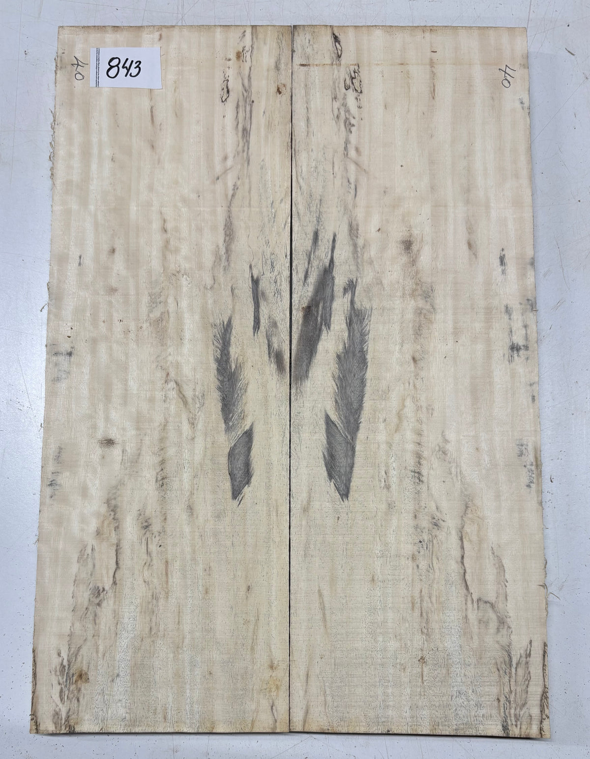 Spalted Tamarind Guitar Carved Top - 22” x 7-1/2” x 7/8” #843 Exotic Wood Zone 