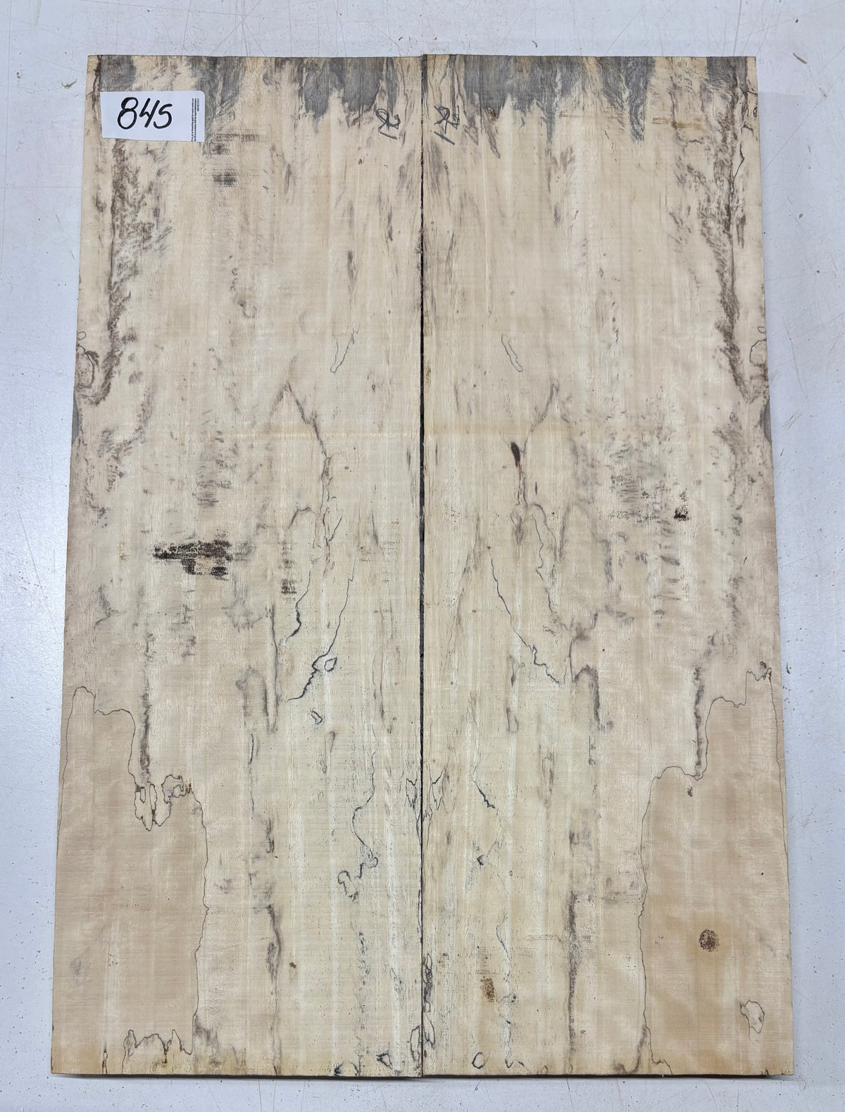 Spalted Tamarind Guitar Carved Top - 22” x 7-1/2” x 7/8” #845 Exotic Wood Zone 