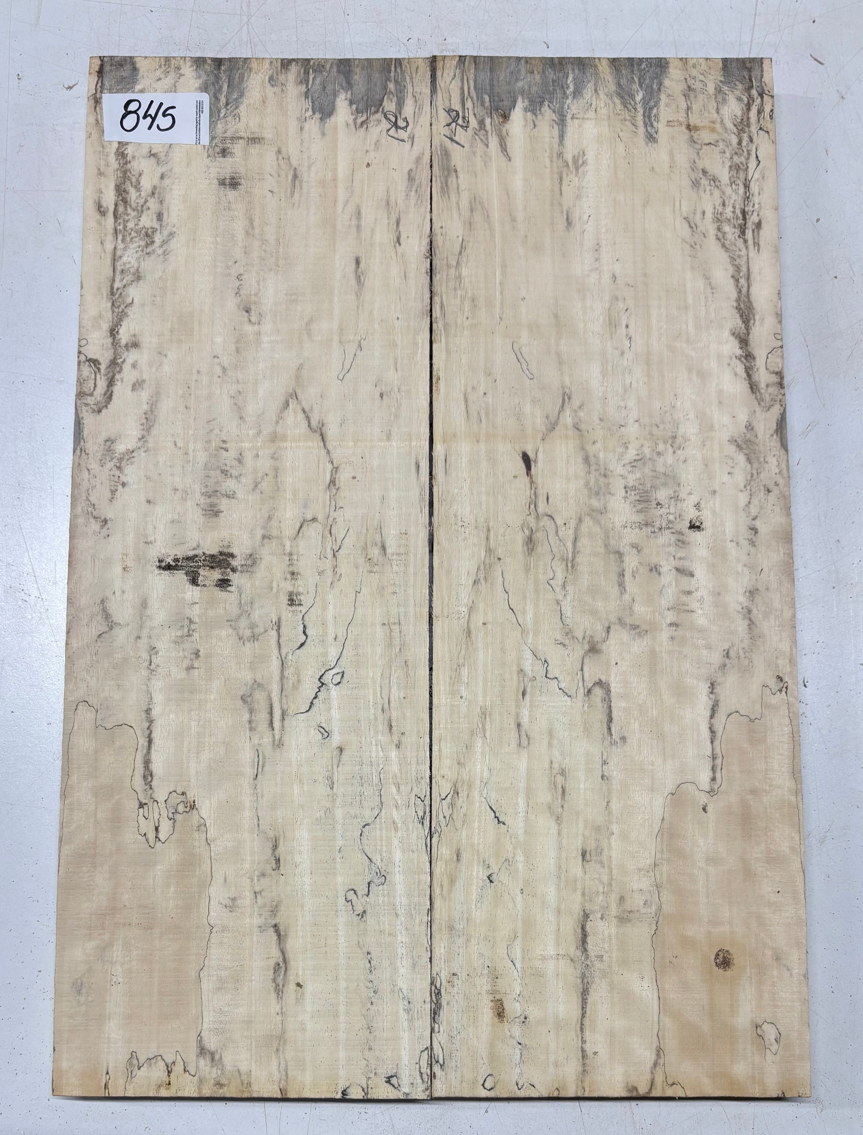 Spalted Tamarind Guitar Carved Top - 22” x 7-1/2” x 7/8” #845 Exotic Wood Zone 