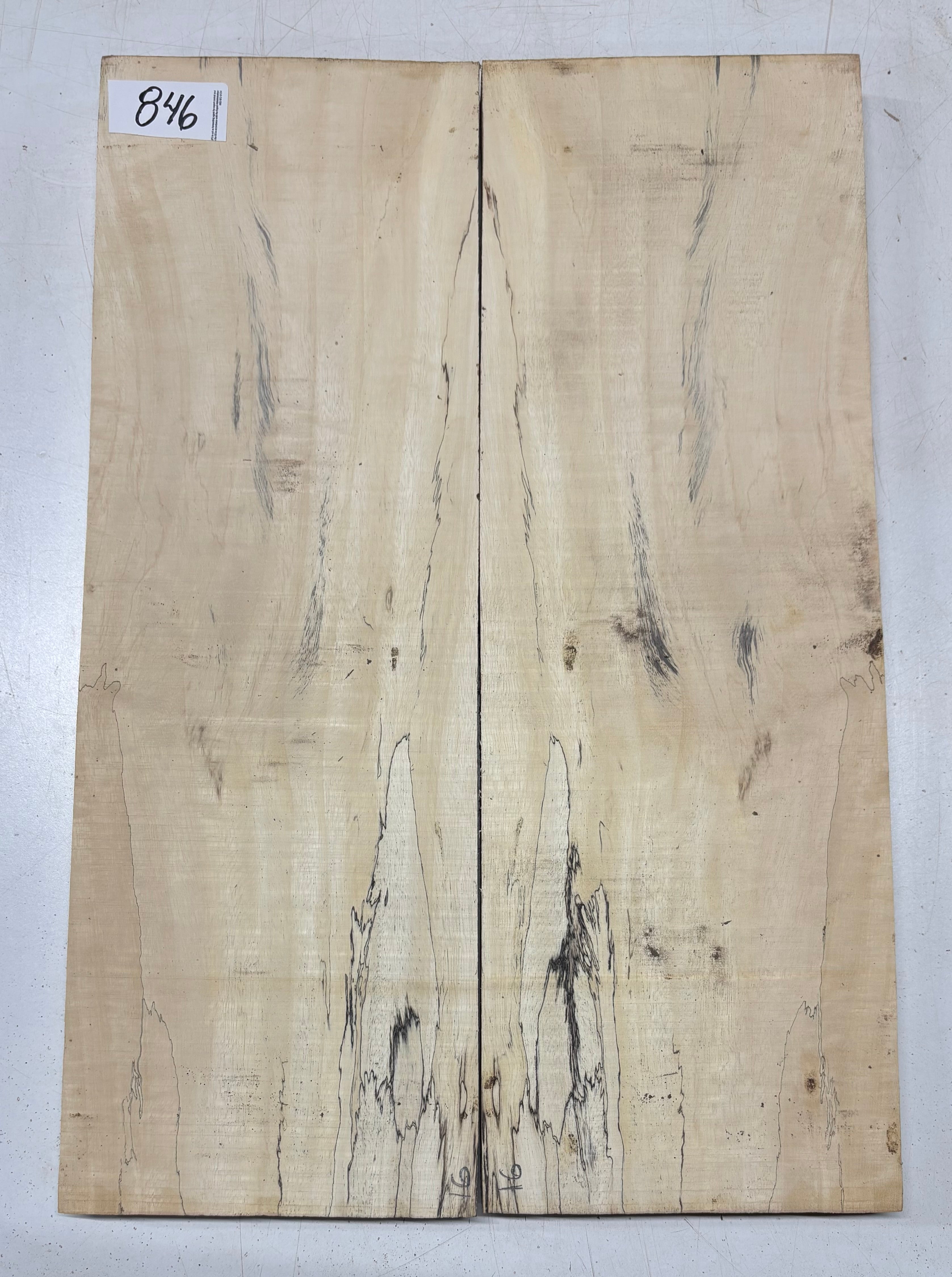 Spalted Tamarind Guitar Carved Top - 22” x 7-1/2” x 7/8” #846 Exotic Wood Zone 