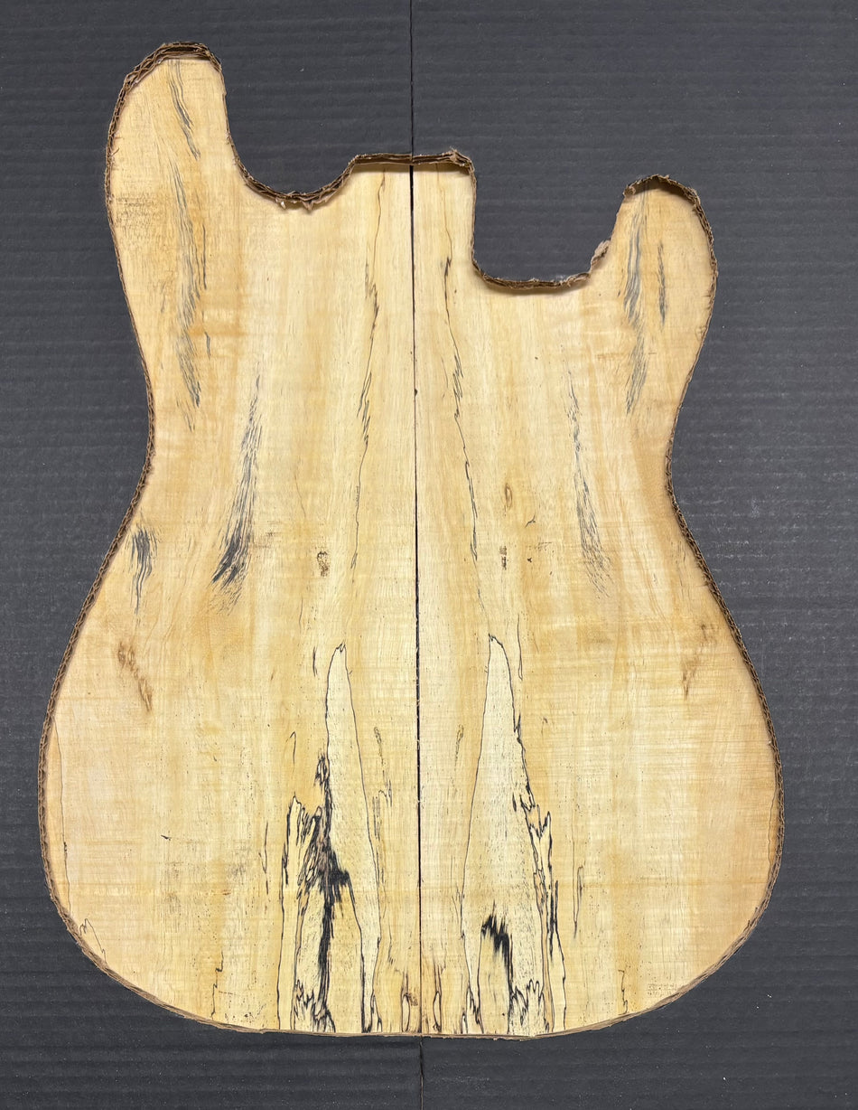 Spalted Tamarind Guitar Carved Top - 22” x 7-1/2” x 7/8” #846 Exotic Wood Zone 