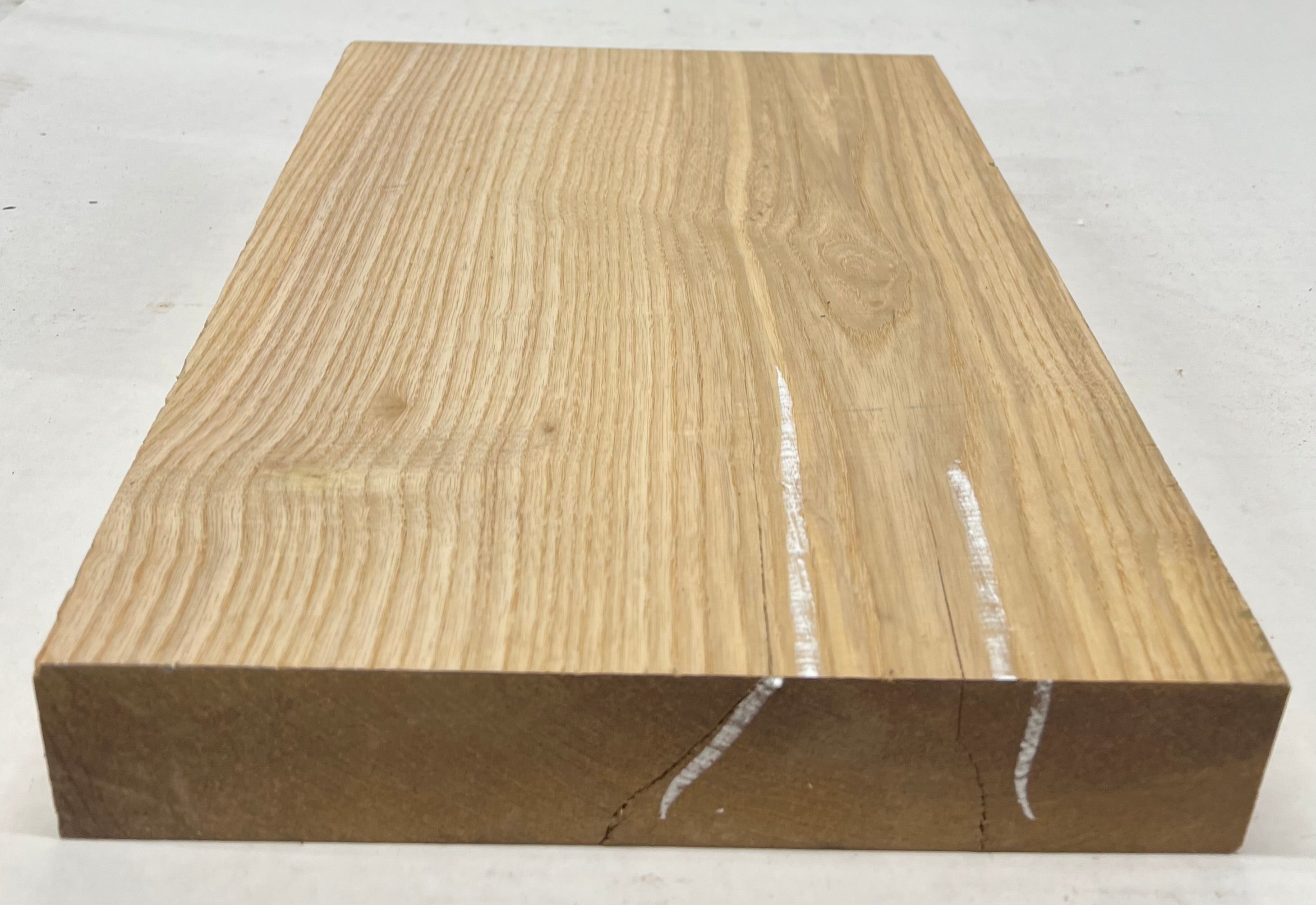 White Ash Lumber Board Square Wood Blank 14-1/2&quot;x10-1/2&quot;x2&quot; 