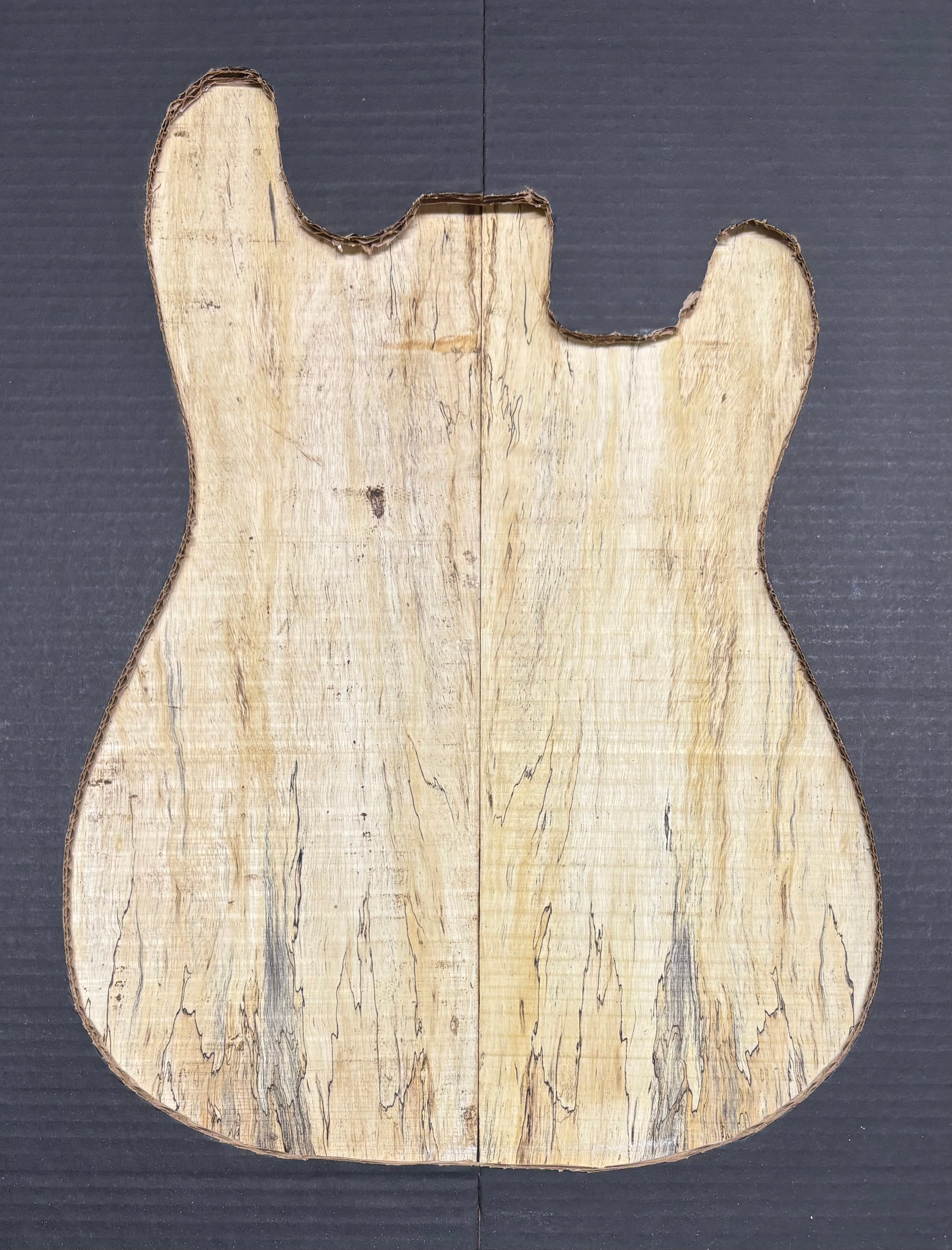 Spalted Tamarind Guitar Carved Top - 22” x 7-1/2” x 7/8” #847 Exotic Wood Zone 